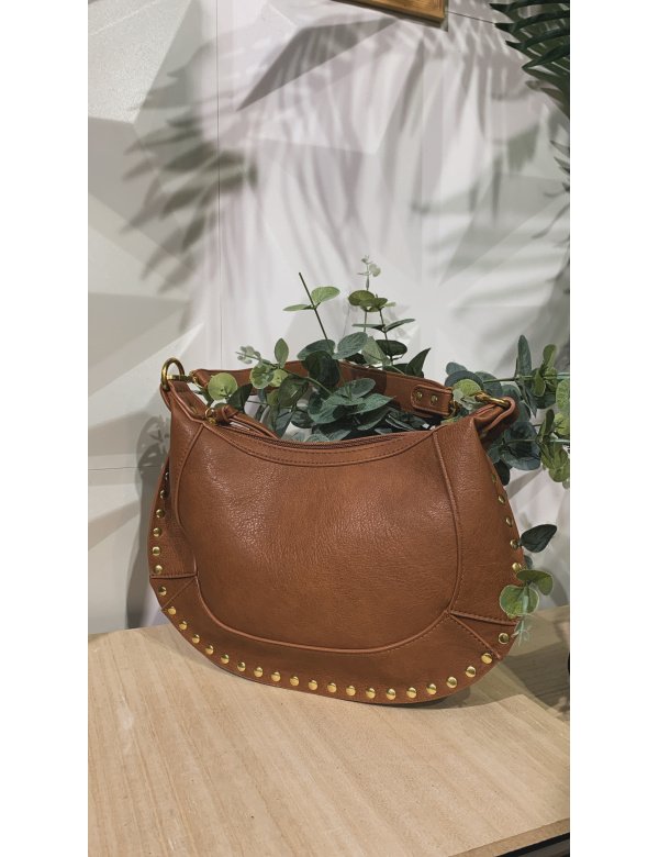 BOLSO PIEL TACHUELAS