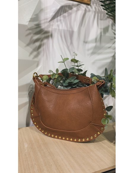 BOLSO PIEL TACHUELAS