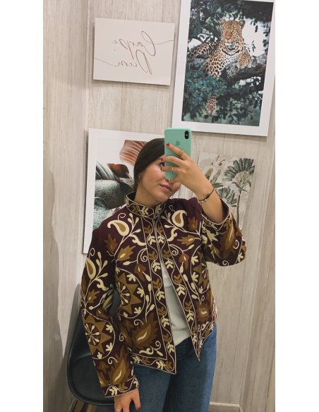 CHAQUETA BORDADA ACOLCHADA