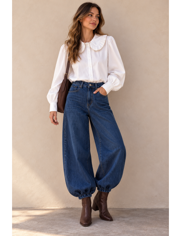 JEANS BOMBACHO BOLSILLOS