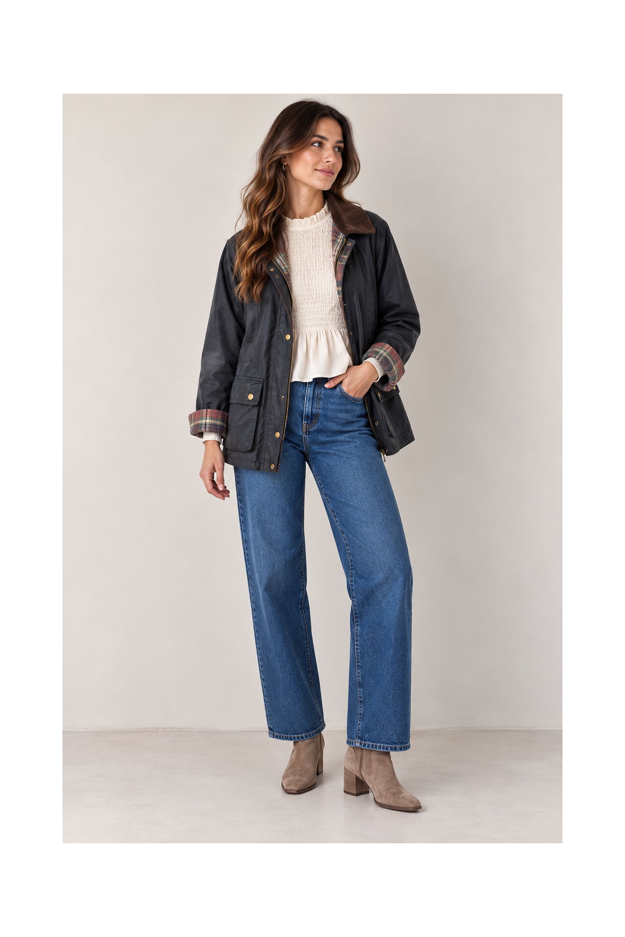 BARBOUR NYLON AZUL MARINO